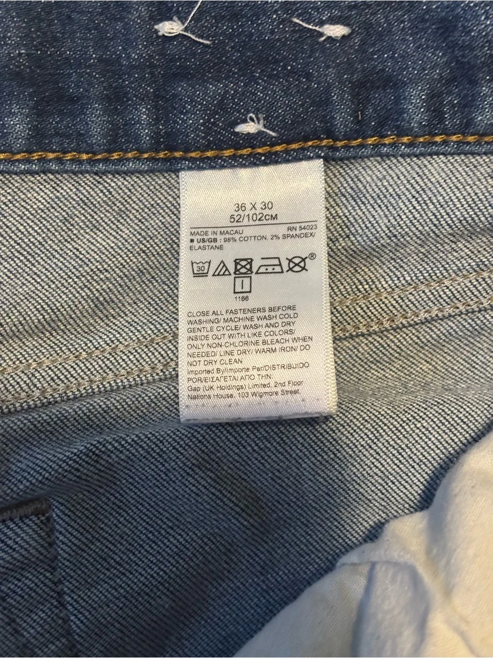 Banana Republic Men's Dark Indigo Straight Jeans